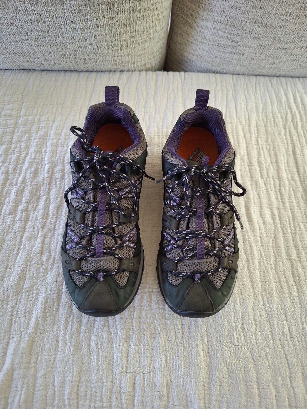 Merrell Women's Gray and Purple Trail Hikers - Picture 2 of 9
